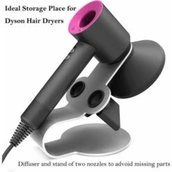 Sèche-cheveux Dyson Supersonic Et Support Magnétique Pour Deux Buses De Stockage(sèche-cheveux Non Inclus) -Wenko || Grohe || HOMCOM Soldes 83756598 4