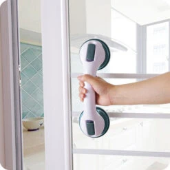 AUFUN Tabouret De Douche Avec Poignée En Alu Et Plastique, Hauteur Réglable 37-53 Cm, Chaise De Douche Pivotante à 360 ° Pour Douche Antidérapante -Wenko || Grohe || HOMCOM Soldes 83907179 4