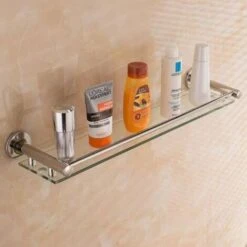 Étagère Murale En Verre 40X15cm économiser De L'espace -Wenko || Grohe || HOMCOM Soldes 85493796 2