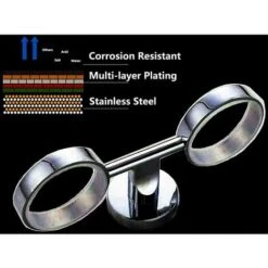 Porte-Brosse à Dents Porte-gobelet (Gobelets Doubles) -Wenko || Grohe || HOMCOM Soldes 85564987 3