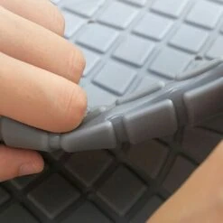 Tapis De Douche - 70 X 40 Cm Tapis Douche Antidérapant Avec Ventouse Peut être Adsorbé Sur Le Sol Lisse - Le Tapis Baignoire Convient à La Baignoire Et à La Salle De Bain (Gris) -Wenko || Grohe || HOMCOM Soldes 85566087 5