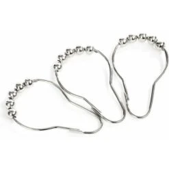 DHKLFA -- Crochets Anneaux De Rideau De Douche En Acier Inoxydable Chromé -12pcs 9 DHKLFA -- Crochets Anneaux De Rideau De Douche En Acier Inoxydable Chromé -12pcs -Wenko || Grohe || HOMCOM Soldes 86521568 3