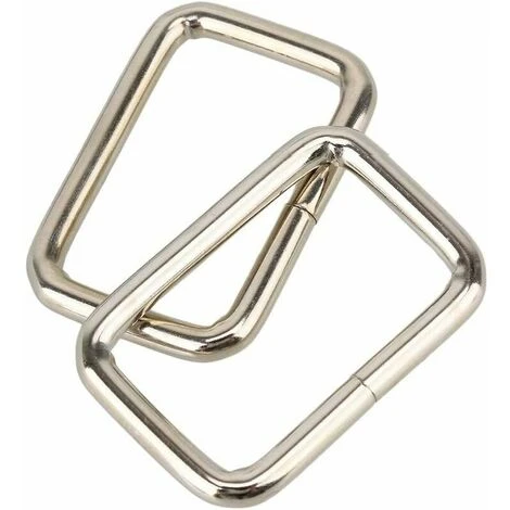 40 Pièces Rectangle Boucle En Métal Rectangle Anneau Boucle 32 Mm 38 Mm Pour Sacs à Main Sac à Dos - Argent 5 40 Pièces Rectangle Boucle En Métal Rectangle Anneau Boucle 32 Mm 38 Mm Pour Sacs à Main Sac à Dos - Argent – Image 3