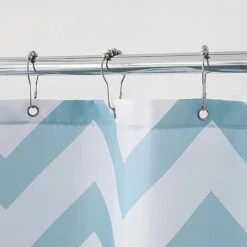 12 Pcs Anneaux De Douche En Acier Inoxydable 7 X 4 CM, Crochets De Rideau De Douche Avec Système Coulissant, Billes Glissant En Métal Pour Tiges De Rideau De Douche, Rideaux (Argent) -Wenko || Grohe || HOMCOM Soldes 87489369 3