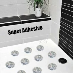 DHKLFA Autocollants De Baignoire Antidérapants Autocollants Antidérapants Baignoire Douche Autocollants Antidérapants Stickers Imperméable Pour Escaliers Salle De Douche Fontainebleau 8 Pièces -Wenko || Grohe || HOMCOM Soldes 87908697 4
