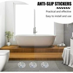 DHKLFA Autocollants De Baignoire Antidérapants Autocollants Antidérapants Baignoire Douche Autocollants Antidérapants Stickers Imperméable Pour Escaliers Salle De Douche Fontainebleau 8 Pièces -Wenko || Grohe || HOMCOM Soldes 87908697 5