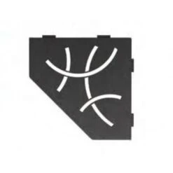 Tablette Murale SHELF-E-S2 Curve Gris Anthracite