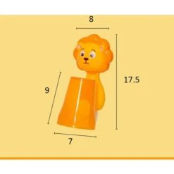 3pcs Gobelet à Dents, Avec Porte-Brosse à Dents Pour Enfants Motif Animaux De Dessin Animé Pour Salle De Bain Verre Pour Brosse à Dents Dentifrice -Wenko || Grohe || HOMCOM Soldes 89727422 4