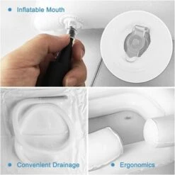 Lavabo Gonflable Pour Cheveux Pour Alité, Lavage Des Cheveux Au Lit Bassin De Shampoing Gonflable, Salon Mobile Pour Personnes âgées Handicapées Patient Postopératoire De Grossesse -Wenko || Grohe || HOMCOM Soldes 90599289 3