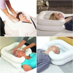 Lavabo Gonflable Pour Cheveux Pour Alité, Lavage Des Cheveux Au Lit Bassin De Shampoing Gonflable, Salon Mobile Pour Personnes âgées Handicapées Patient Postopératoire De Grossesse -Wenko || Grohe || HOMCOM Soldes 90599289 5