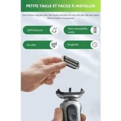 Pièce De Rechange 70S Pour Braun Rasoir Compatible Avec Les Rasoirs Series 7 799cc, 795cc, 790cc-4, 760cc, 750cc, 735s, 730 Tête De Remplacement De Rasoir UqlmT4Tap -Wenko || Grohe || HOMCOM Soldes 91096488 3