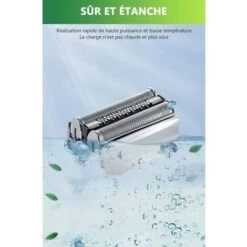 Pièce De Rechange 70S Pour Braun Rasoir Compatible Avec Les Rasoirs Series 7 799cc, 795cc, 790cc-4, 760cc, 750cc, 735s, 730 Tête De Remplacement De Rasoir UqlmT4Tap -Wenko || Grohe || HOMCOM Soldes 91096488 5