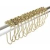 70 X 40 Mm Couleur Or Lot De 12 Anneaux De Rideau De Douche En Acier Inoxydable Avec Système Coulissant, 12 Crochets Simples -Wenko || Grohe || HOMCOM Soldes 91255690 1