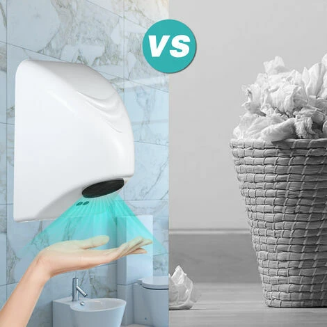 Sèche-mains Commercial Automatique 600W Sèche-mains électriques Appareil De Séchage Des Mains Domestique Salle De Bain Vent Chaud Souffleur à Main Couvercle En Plastique 5 Sèche-mains Commercial Automatique 600W Sèche-mains électriques Appareil De Séchage Des Mains Domestique Salle De Bain Vent Chaud Souffleur à Main Couvercle En Plastique – Image 3