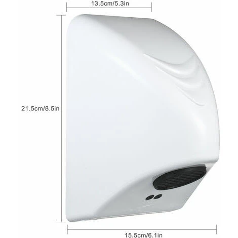 Sèche-mains Commercial Automatique 600W Sèche-mains électriques Appareil De Séchage Des Mains Domestique Salle De Bain Vent Chaud Souffleur à Main Couvercle En Plastique 6 Sèche-mains Commercial Automatique 600W Sèche-mains électriques Appareil De Séchage Des Mains Domestique Salle De Bain Vent Chaud Souffleur à Main Couvercle En Plastique – Image 4