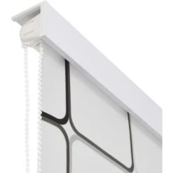 Nova Tiding Avec Système à Rouleaux Pour Douche 80x240 Cm Avec Motifs Carrés -Wenko || Grohe || HOMCOM Soldes 94027971 3