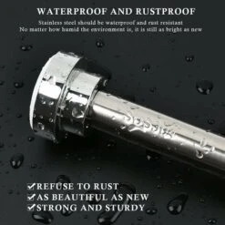 Tringle à Rideau De Douche Extensible 50-85 Cm Barre De Rideau De Douche Sans Percage Tringle De Rideau De Douche En Acier Inoxydable Pour Porte De Balcon De Placard Douche -Wenko || Grohe || HOMCOM Soldes 94131737 3