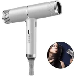Sèche-cheveux Professionnel Avec Diffuseur, Ions De Sèche-cheveux, Sèche-cheveux Ultra-léger Et Puissant, Haute Performance Avec Conversion De Fréquence De Rayonnement Faible (argent). -Wenko || Grohe || HOMCOM Soldes 94919803 2