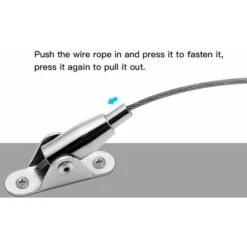 2mm X 10m Câble En Acier Inoxydable Enduite De PVC Fil Suspension Cadre Avec Câble Métallique Codes Fixes Des Vis Pour Suspendre Photo Vêtements Lampe Rideaux Chargé Max De 30KG -Wenko || Grohe || HOMCOM Soldes 94926527 4