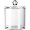 1 Pot De Rangement Vide En Acrylique Transparent Avec Couvercle Transparent, Organisateur De Maquillage, Cotons-tiges, Boîte Distributrice Pour La Salle De Bain Pour Collation, Bijoux -Wenko || Grohe || HOMCOM Soldes 95323624 1
