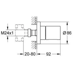 Grohe Extension Universelle Rapido SmartBox Pour Mitigeurs Mécaniques 25mm -Wenko || Grohe || HOMCOM Soldes 95420493 4