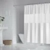 Rideau De Douche 200x180cm Rideau De Bain EVA Semi-Transparent Imperméable Pour Salle De Bains - Blanc 1 Rideau De Douche 200x180cm Rideau De Bain EVA Semi-Transparent Imperméable Pour Salle De Bains - Blanc -Wenko || Grohe || HOMCOM Soldes 95504446 1