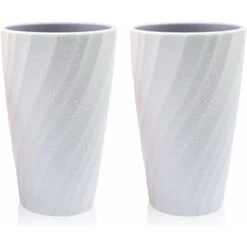 Lot De 2 Gobelets De Brosse à Dents De Salle De Bain Doux Et Incassables (blanc)