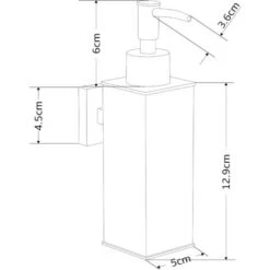 Distributeur De Savon Mural En Acier Inoxydable 304 - Noir Mat - Pour Un Usage Quotidien -Wenko || Grohe || HOMCOM Soldes 95793459 4