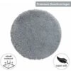 Tapis De Bain Moelleux Et Douillet (Rond 80 Cm) • Tapis De Bain En Microfibre Souple - Antidérapant & Lavable • Tapis De Douche (Gris) 2 Tapis De Bain Moelleux Et Douillet (Rond 80 Cm) • Tapis De Bain En Microfibre Souple - Antidérapant & Lavable • Tapis De Douche (Gris) -Wenko || Grohe || HOMCOM Soldes 95918088 1