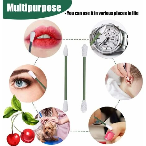 Boite à Coton Coton-tige Réutilisable, Coton-tige écologique Double Face écouvillon De Nettoyage D'oreille écouvillon Cosmétique Avec étui De Rangement (gris) 4 Boite à Coton Coton-tige Réutilisable, Coton-tige écologique Double Face écouvillon De Nettoyage D'oreille écouvillon Cosmétique Avec étui De Rangement (gris) – Image 2