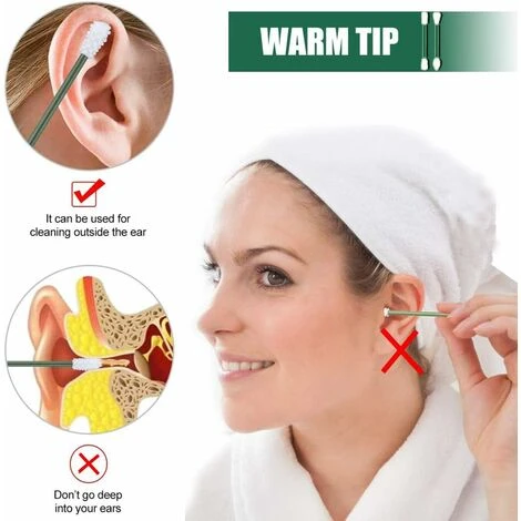 Boite à Coton Coton-tige Réutilisable, Coton-tige écologique Double Face écouvillon De Nettoyage D'oreille écouvillon Cosmétique Avec étui De Rangement (gris) 5 Boite à Coton Coton-tige Réutilisable, Coton-tige écologique Double Face écouvillon De Nettoyage D'oreille écouvillon Cosmétique Avec étui De Rangement (gris) – Image 3