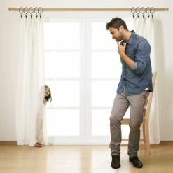 40 Pièces Anneaux Rideaux Metal Avec Pinces Pince Pour Rideaux Diamètre Intérieur De 32mm Noir -Wenko || Grohe || HOMCOM Soldes 96363398 4