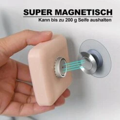 Lot De 3 Porte-Savon Magnétique à Ventouse Porte Savon Aimanté Douche Mural Acier Inoxydable Support Mural Sans Perçage Salle Bain Cuisine WC (3PCS-Cylindrique) 3, 1 X 1, 9 6 Cm -Wenko || Grohe || HOMCOM Soldes 96441716 4