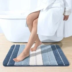 Tapis De Bain Antidérapant, Super Doux, Lavable En Machine, Absorbant, 50 X 80 Cm, (bleu) 8 Tapis De Bain Antidérapant, Super Doux, Lavable En Machine, Absorbant, 50 X 80 Cm, (bleu) -Wenko || Grohe || HOMCOM Soldes 97244447 2
