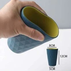 Pot Brosse A Dent, Gobelet Plastique, Accessoires Salle De Bain, Design De Style Nordique, Solide Et Résistant à La Chute, Adapté Aux Adultes, Aux Adolescents Et Aux Enfants. 4PCS (8×12×5cm) -Wenko || Grohe || HOMCOM Soldes 97668890 4