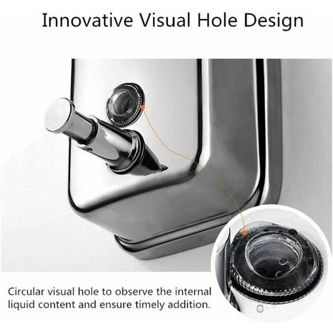 Distributeur De Savon Anti Vandalisme En Inox 500ml 6 Distributeur De Savon Anti Vandalisme En Inox 500ml – Image 4