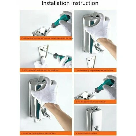 Distributeur De Savon Anti Vandalisme En Inox 500ml 7 Distributeur De Savon Anti Vandalisme En Inox 500ml – Image 5