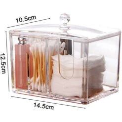 Distributeur De Support De Tampon De Coton Stockage De Boules De Coton Et D'écouvillons Avec Couvercle Organisateur Rond En Coton Acrylique Transparent 11 Distributeur De Support De Tampon De Coton Stockage De Boules De Coton Et D'écouvillons Avec Couvercle Organisateur Rond En Coton Acrylique Transparent -Wenko || Grohe || HOMCOM Soldes 97748042 5