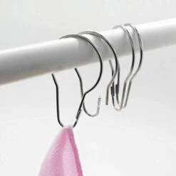 Lot De 40 Anneaux De Rideau De Douche Crochets De Suspension Pour Le Tri Et L'organisation -Wenko || Grohe || HOMCOM Soldes 97835803 3
