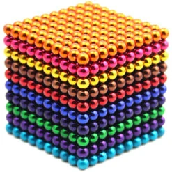 Lot De 1000 Boules Magnétiques De 3 Mm, Ensemble De Cubes Magnétiques Magiques, Jouets De Construction Pour Soulager Le Stress, Mélanger 10 Couleurs, Mélanger Les Couleurs à Partir De Dix Ans.