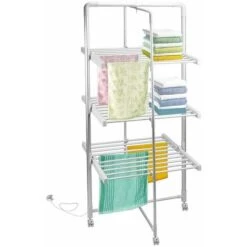 Sèche-linge à Tour électrique Sèche-linge Pliable 300W -Wenko || Grohe || HOMCOM Soldes 98534066 3