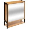 Meuble Haut Avec Miroir Tribecart Bois Naturel - 5 Five Simply Smart -Wenko || Grohe || HOMCOM Soldes 98556223 1