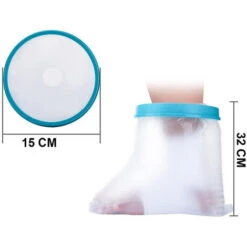 Protection De Douche Pied Bandage Anti-dérapant Protection étanche Réutilisable Platre Protège Les Pieds Pendant Le Bain (pieds D'enfants) -Wenko || Grohe || HOMCOM Soldes 98637245 4