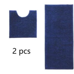 Lot De 2 Tapis De Bain Antidérapants En Microfibre Douce Haute Densité Absorbant L'eau Tapis De WC Tapis De Salle De Bain,Dolaso