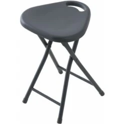 Tabouret De Salle De Bain Pliant De Couleur Gris Feridras 868005 Gris