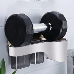 Support Pour Sèche-Cheveux Pour Fixation Murale Porte Sèche-Cheveux à 3 Compartiments -Wenko || Grohe || HOMCOM Soldes 99696727 3