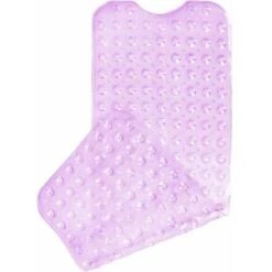 Momo Tapis De Baignoire Antidérapant En PVC Avec 200 Ventouses Tapis Ultra Long Pour Baignoire Et Douche 100 X 40 Cm, PVC, Transparentes Lila, 100 X 40 Cm