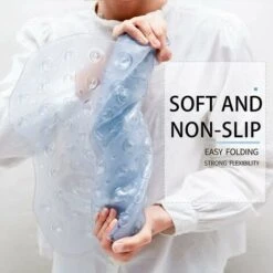 Momo Tapis De Baignoire Antidérapant En PVC Avec 200 Ventouses Tapis Ultra Long Pour Baignoire Et Douche 100 X 40 Cm, PVC, Transparentes Lila, 100 X 40 Cm -Wenko || Grohe || HOMCOM Soldes 99995258 5